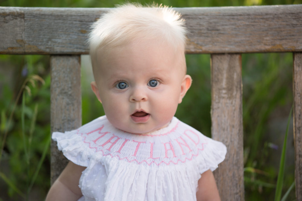 happy baby portrait